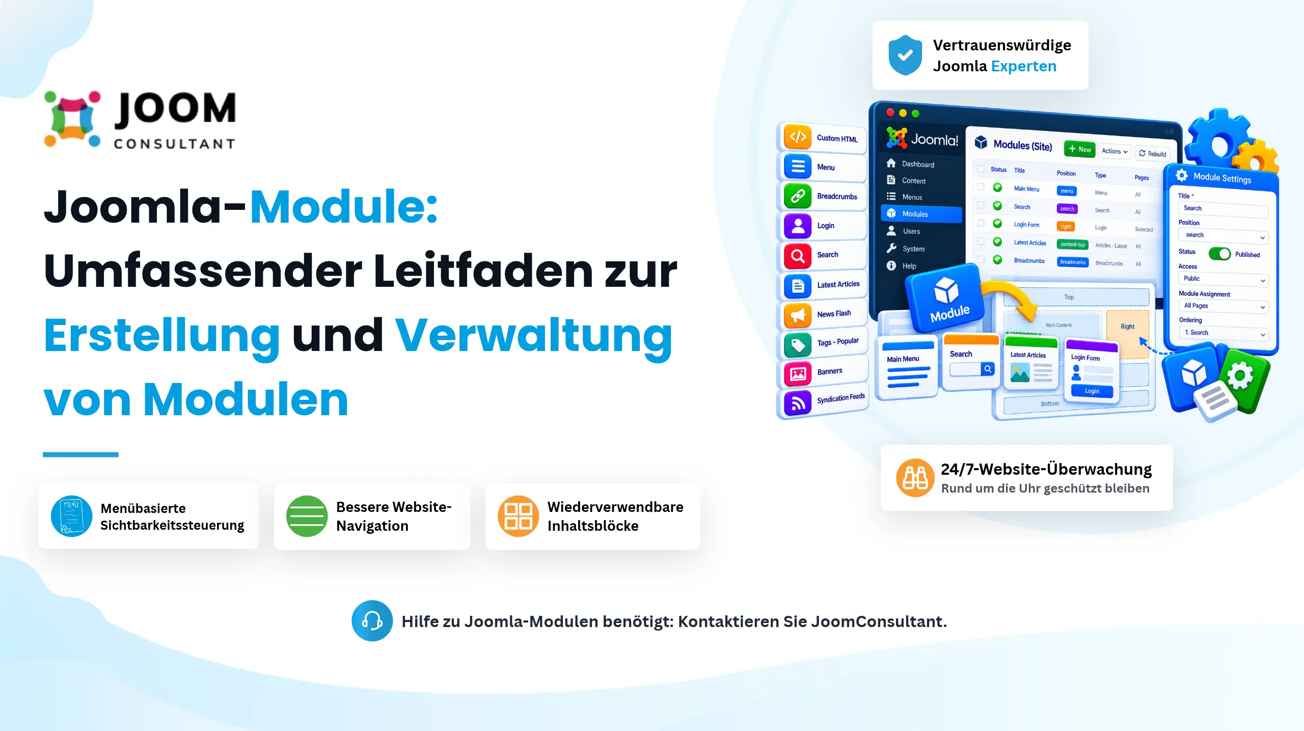 Joomla-Module: Umfassender Leitfaden zur Erstellung und Verwaltung von Modulen
