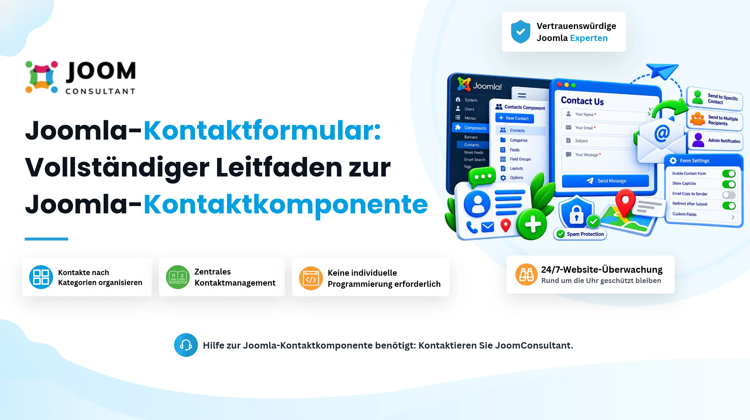 Joomla-Kontaktformular: Vollständiger Leitfaden zur Joomla-Kontaktkomponente