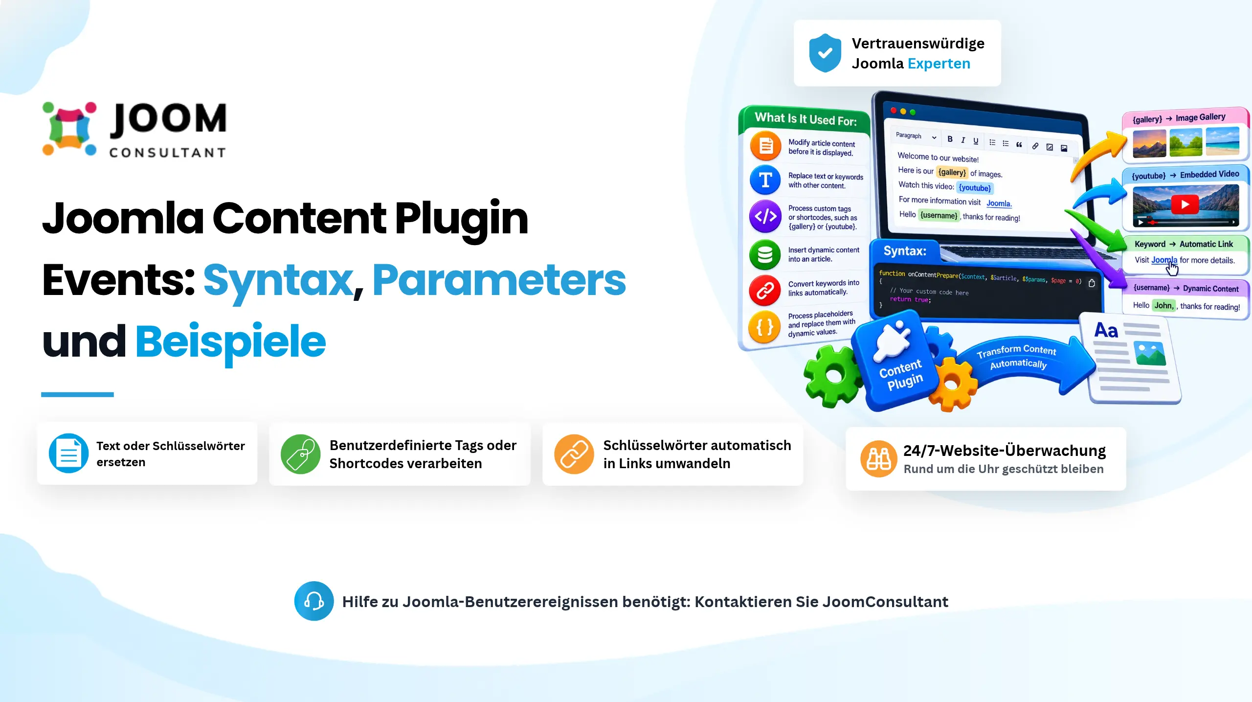 Joomla Content Plugin Events