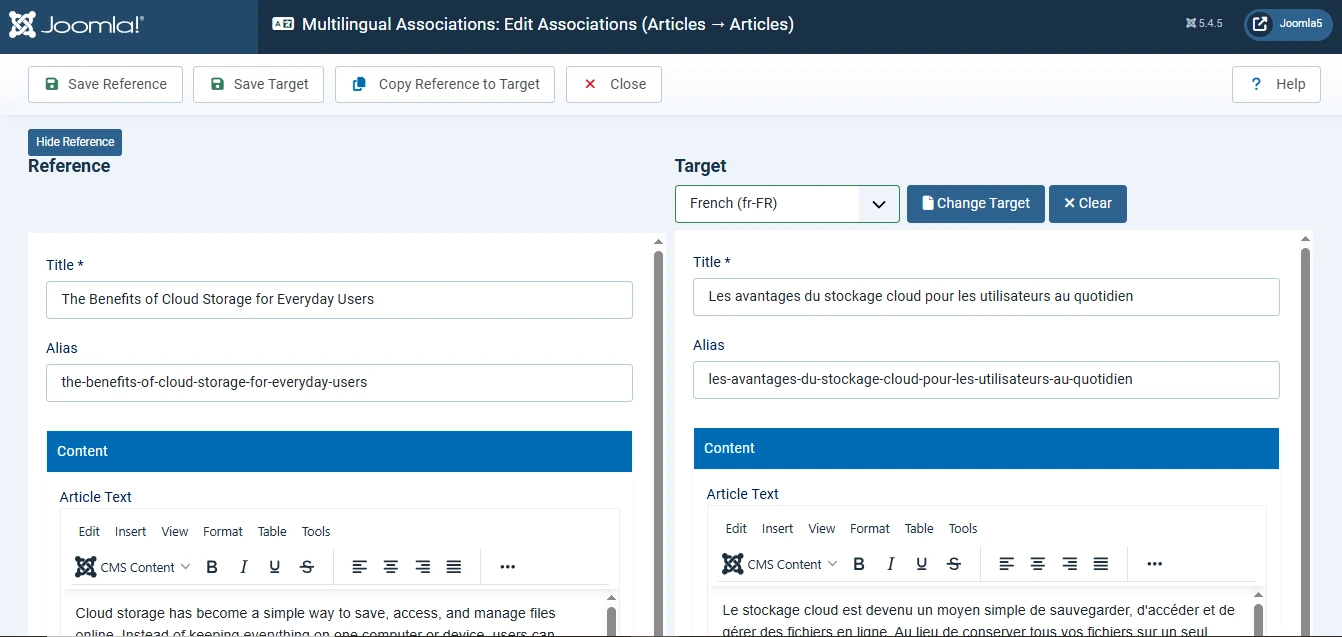 Home Page Language Associations