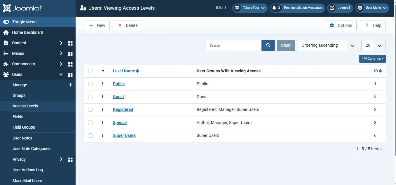 User Group View Access