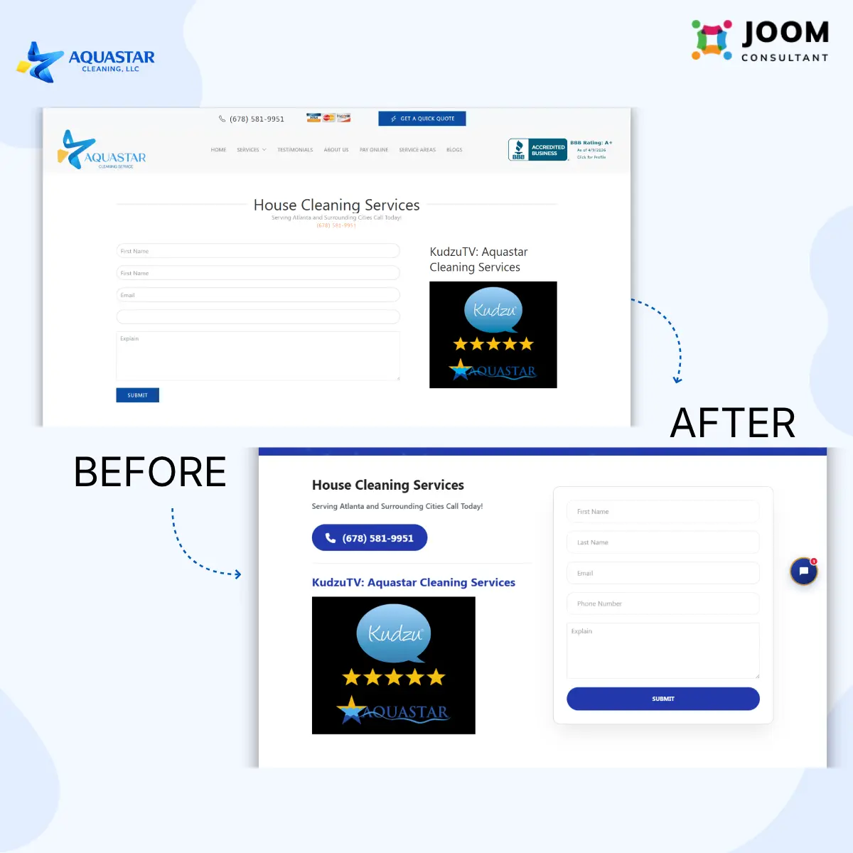 Landingpage Maid Service