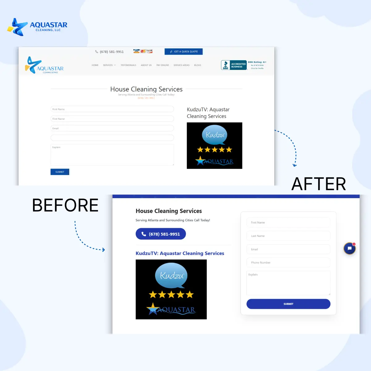 Maid Service Landing Page
