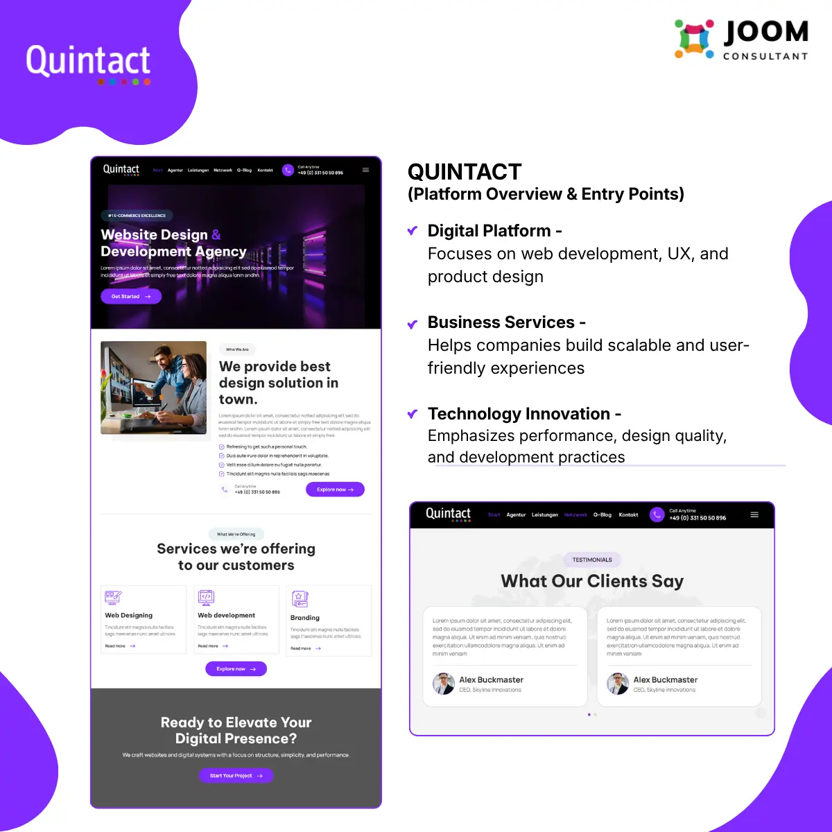 Figma-zu-Joomla-Umsetzung mit vollständigem Website-Redesign